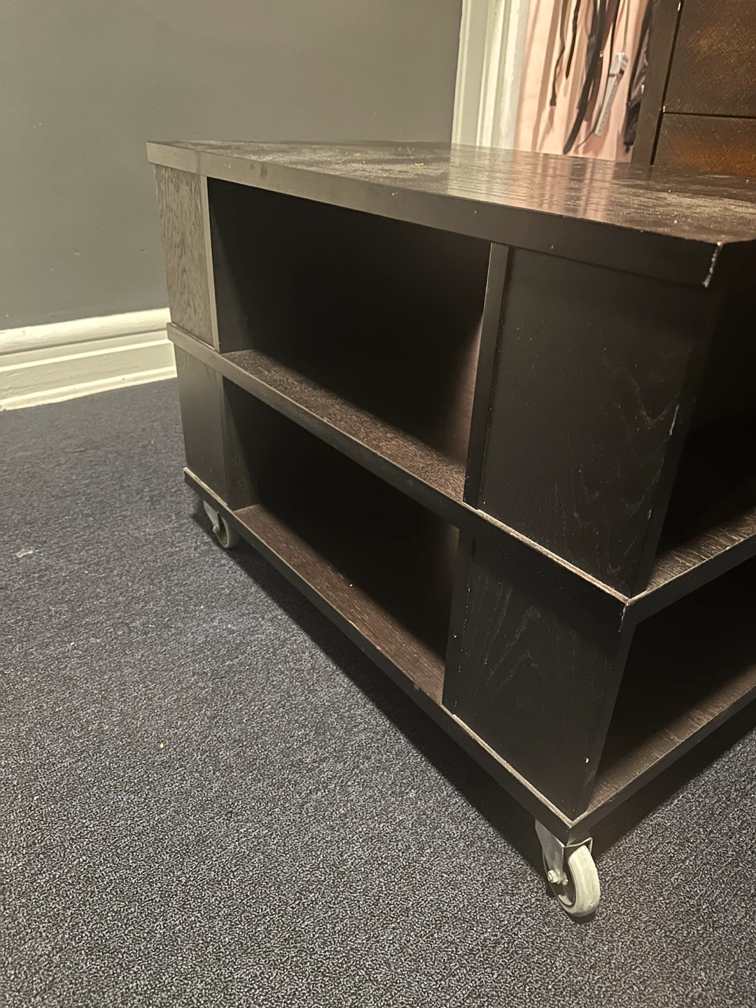 Dark Brown Rolling Storage Cart - photo 2