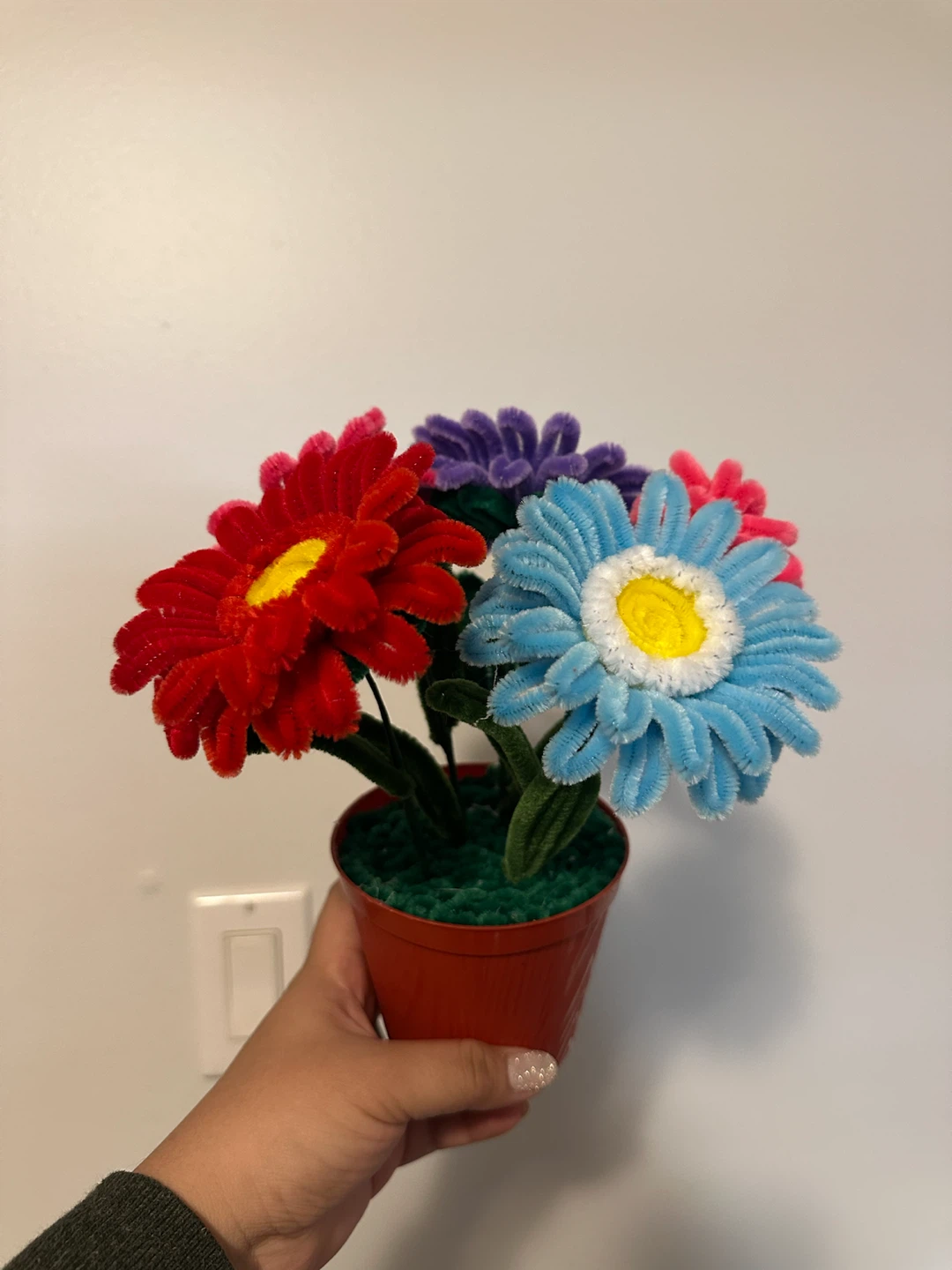 Handmade Pipe Cleaner Flower Pot