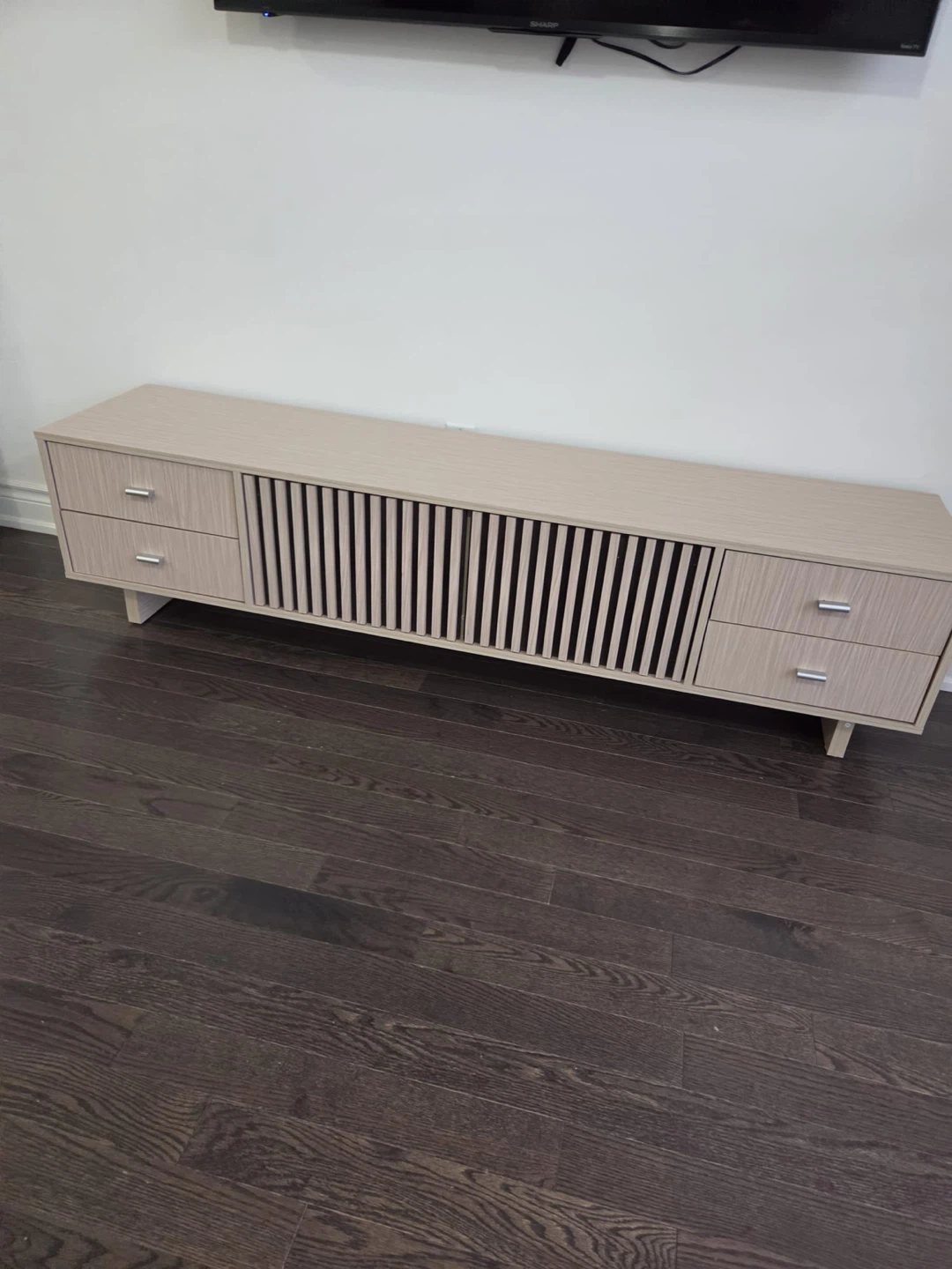 Modern Light Oak Media Console - photo 2