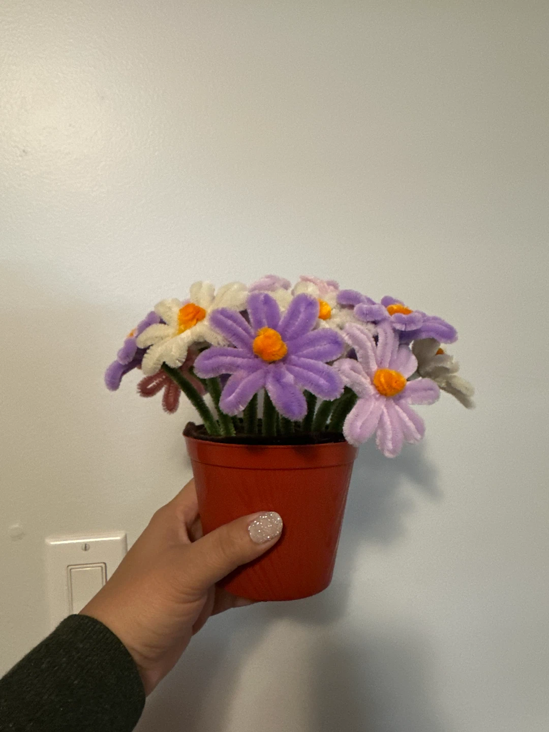 Handmade Pipe Cleaner Flower Pot - photo 2