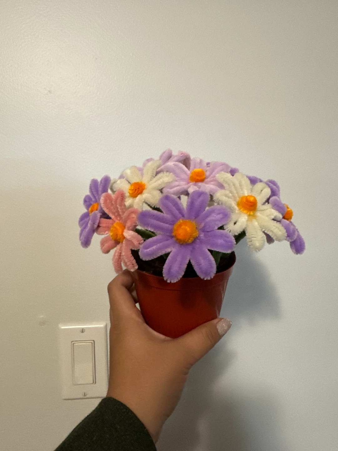 Handmade Pipe Cleaner Flower Pot - photo 3