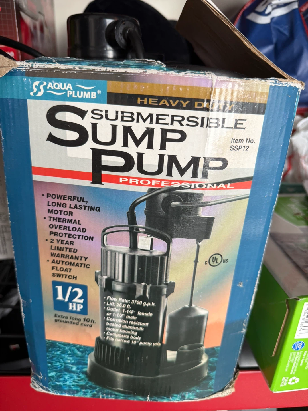 Aqua Plumb 1/2 HP Submersible Sump Pump