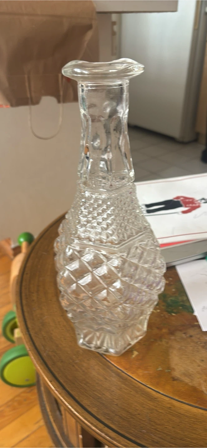 Clear Glass Decorative Vase - photo 2