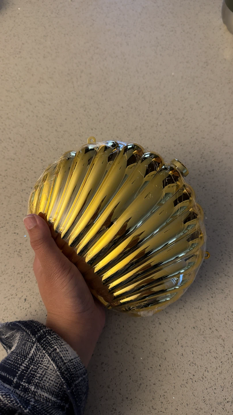 Gold Seashell Clutch Bag - photo 4