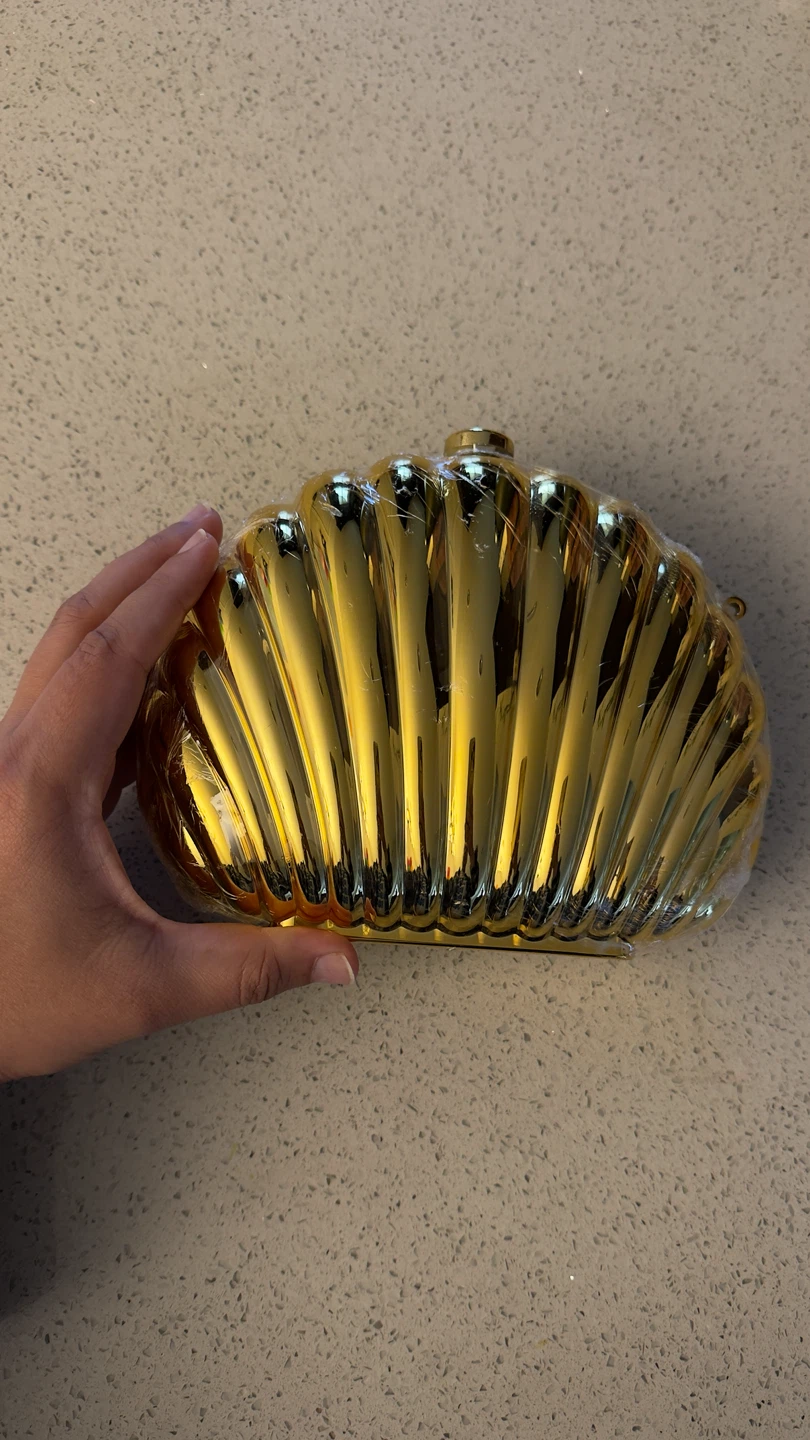Gold Seashell Clutch Bag - photo 5