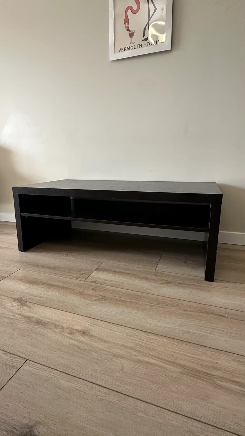 Dark Brown Coffee Table with Shelf - photo 3