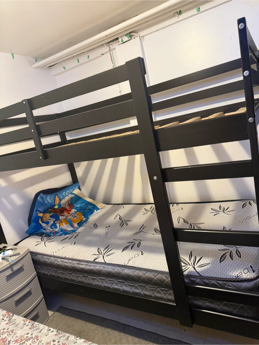 Black Twin Size Bunk Bed Frame