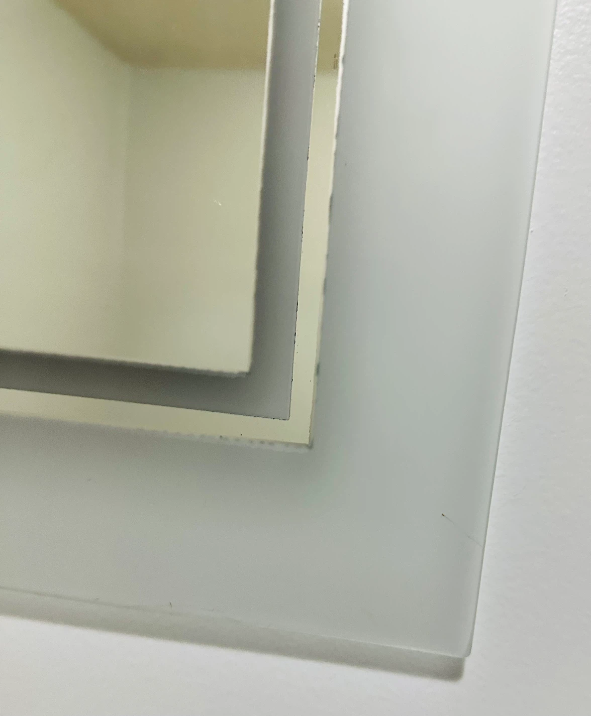 Arched Wall Mirror with Frosted Glass Border - photo 2