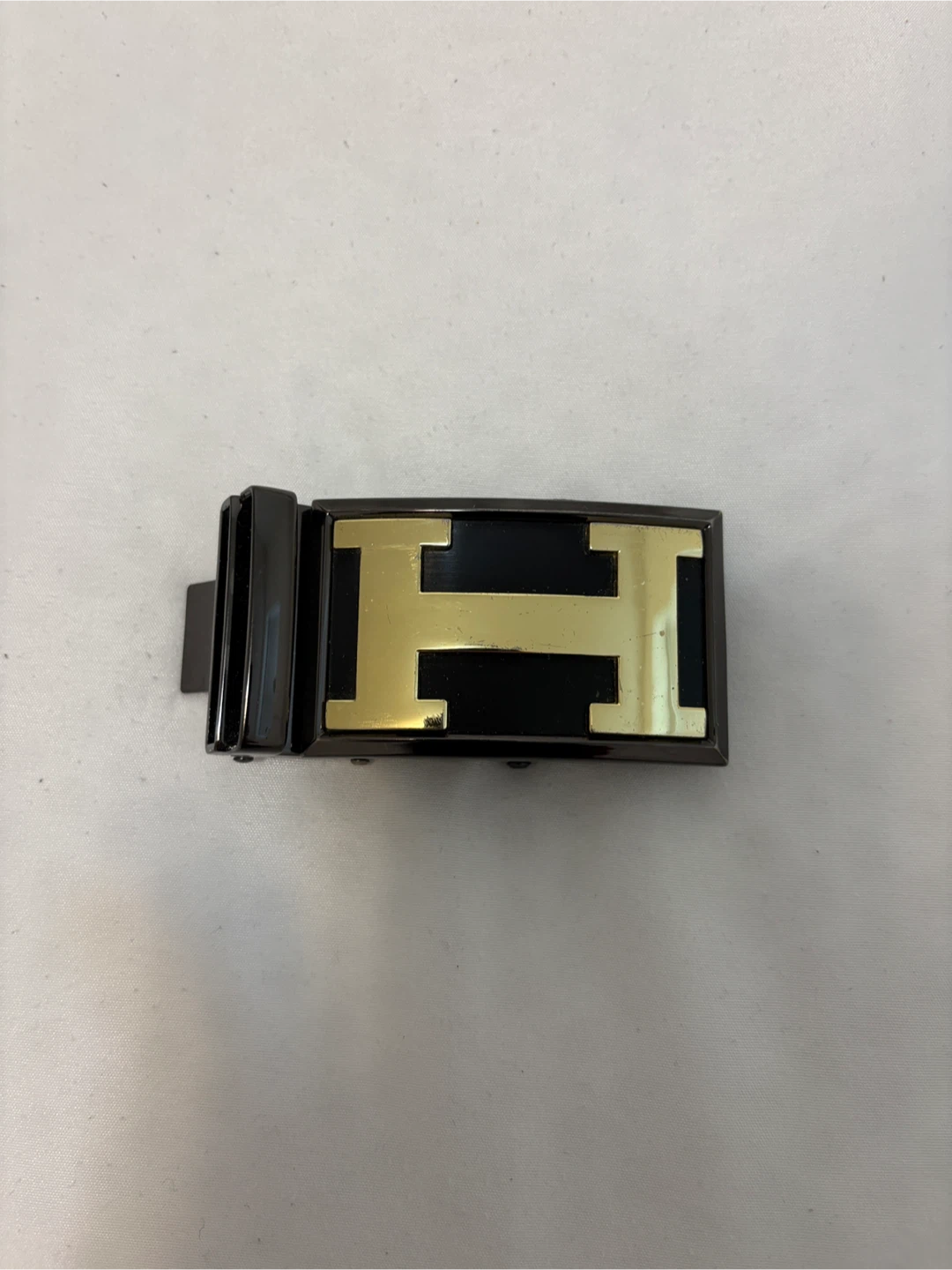 H-Logo Automatic Ratchet Belt Buckle