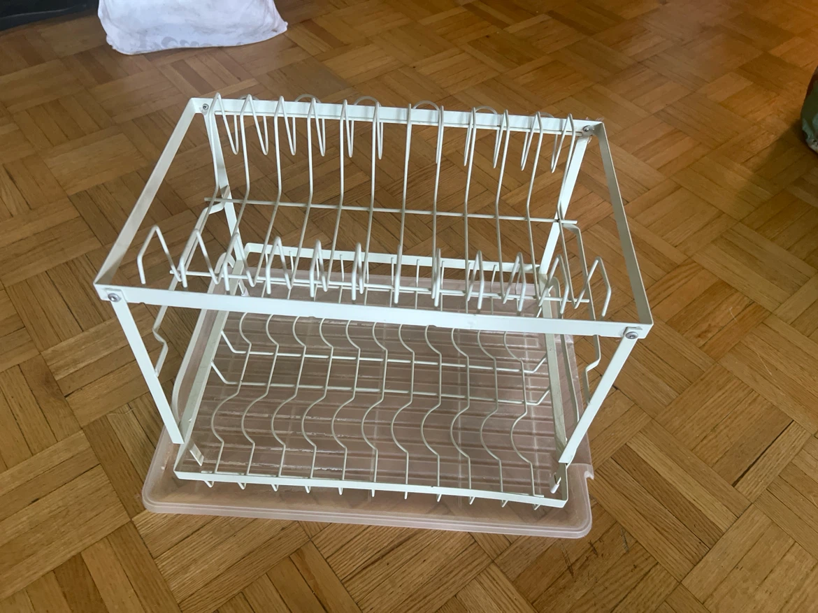 White 2-Tier Dish Drying Rack