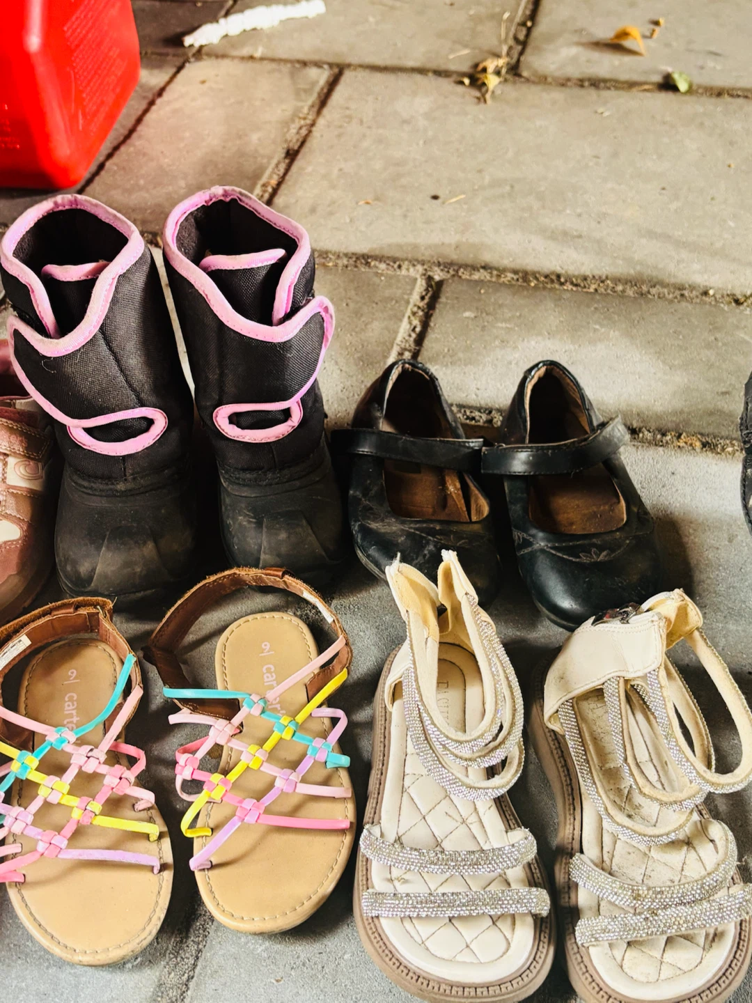 Girls Size 9 kids Shoes and women pure leather boots - photo 4