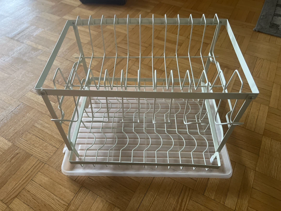 White 2-Tier Dish Drying Rack - photo 2