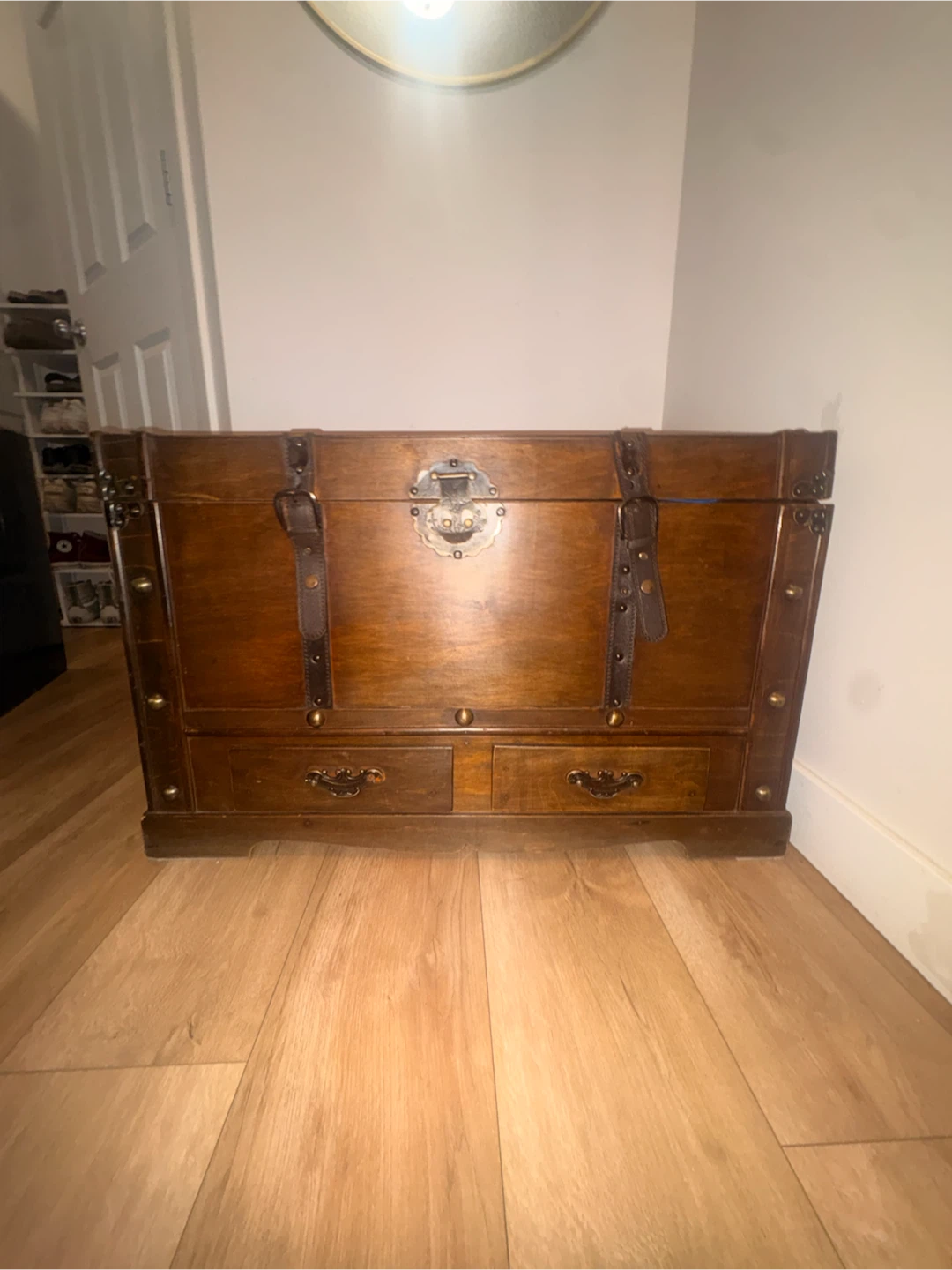 Vintage Style Wooden Storage Chest