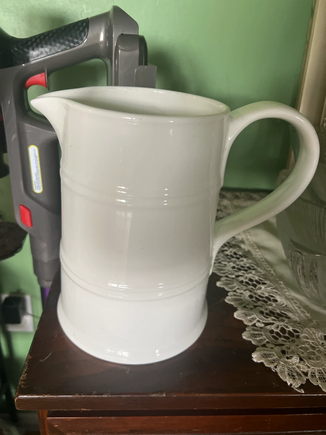 Chef-o-logy White Ceramic Pitcher