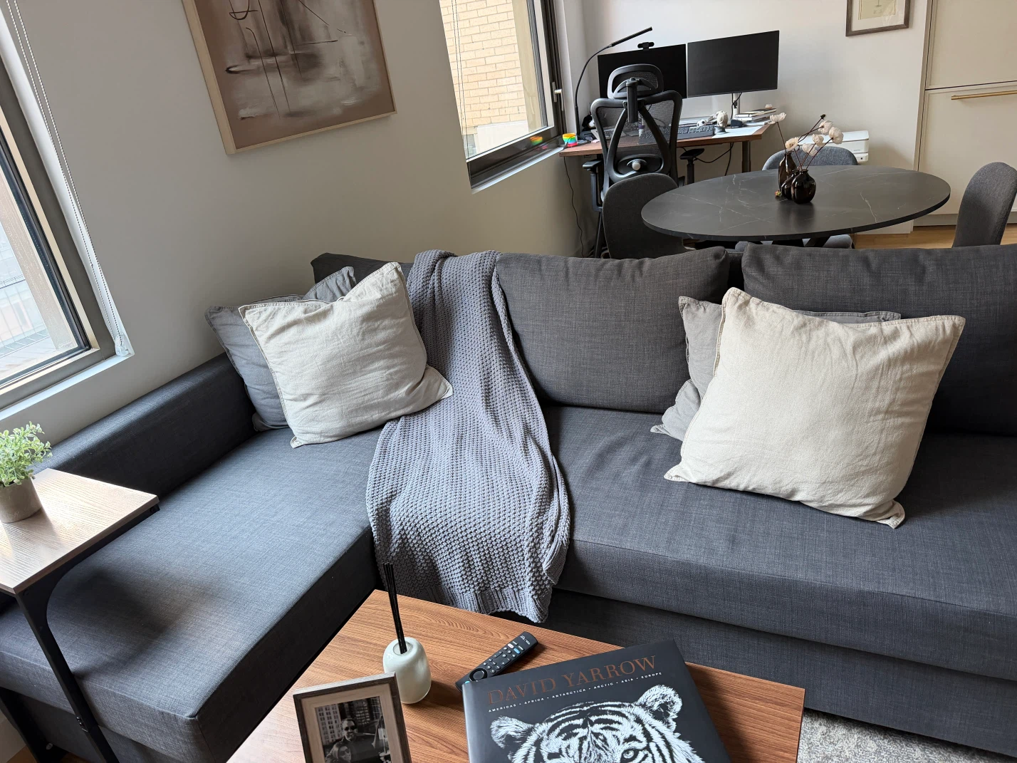 Dark Gray Sectional Sofa
