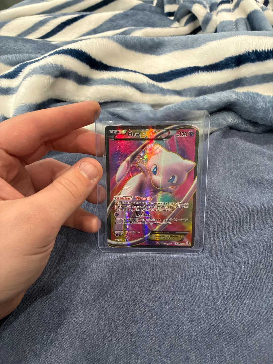 Mew EX 120/124 Full Art Pokemon Trading Card