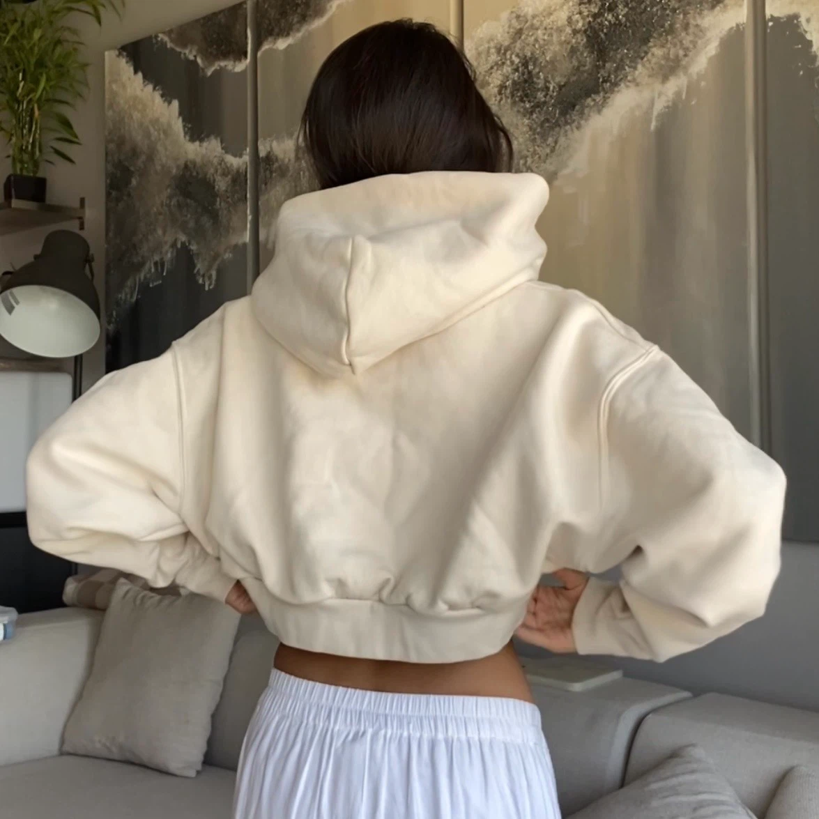 New! Cropped Hoodie Premium 80% cotton (reg $110) - photo 2