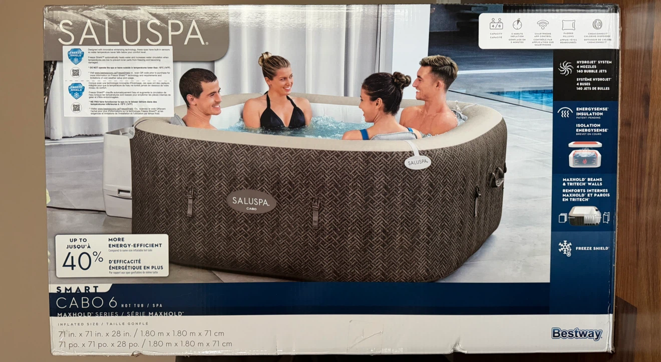 Saluspa Smart Cabo 6 Portable Inflatable Hot Tub - BNIB - photo 2