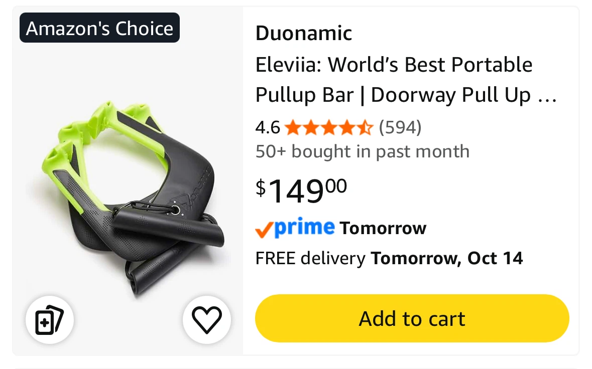 Duonamic Portable Pull-up Bar - photo 4