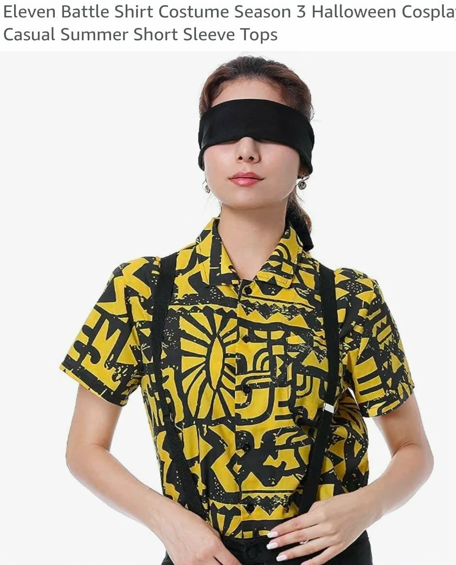 Eleven Stranger Things Cosplay Outfit/Costume XS