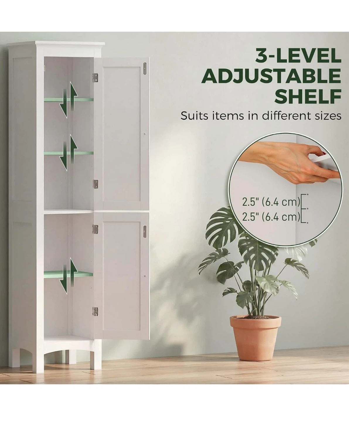 Storage cabinet- Narrow tall 63” - photo 5
