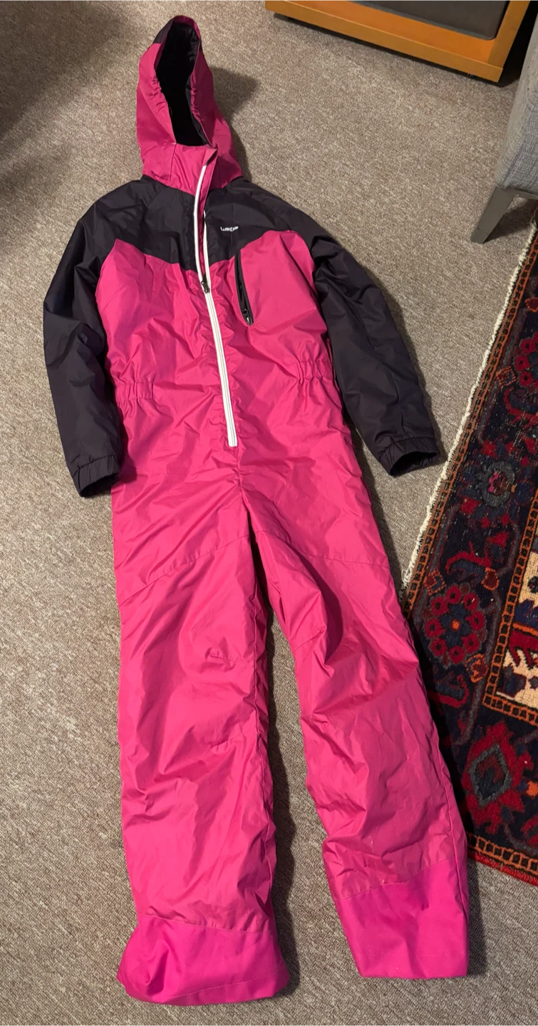 Pink and Purple One-Piece Ski Suit Ladies Small or Youth 14