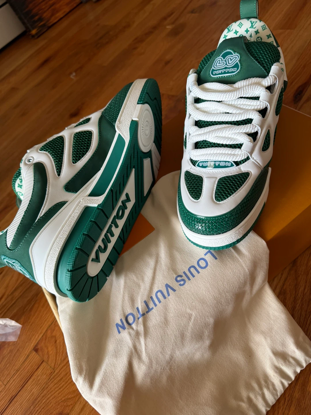 Louis Vuitton LV Trainer Sneaker Green/White