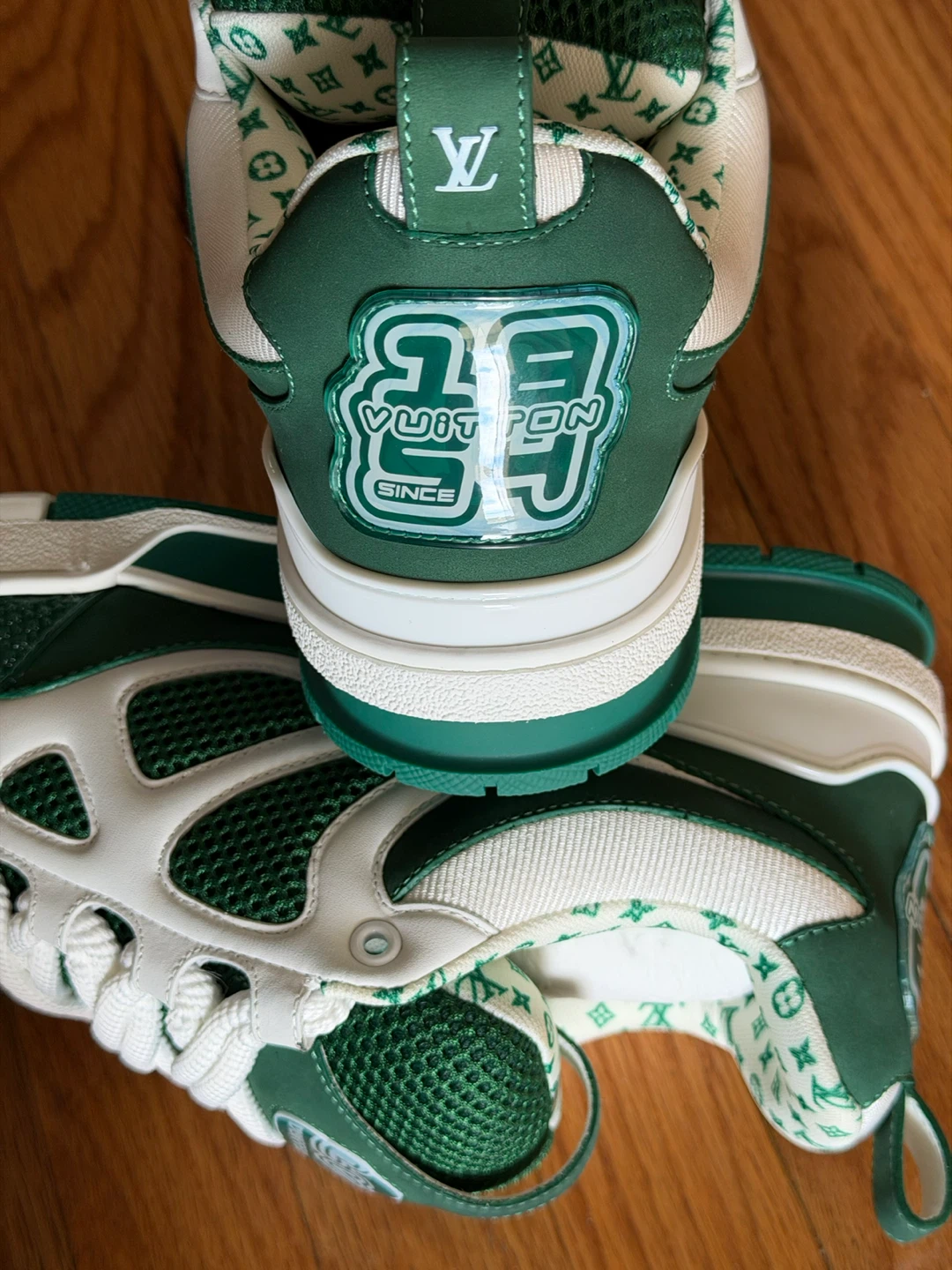 Louis Vuitton LV Trainer Sneaker Green/White - photo 4