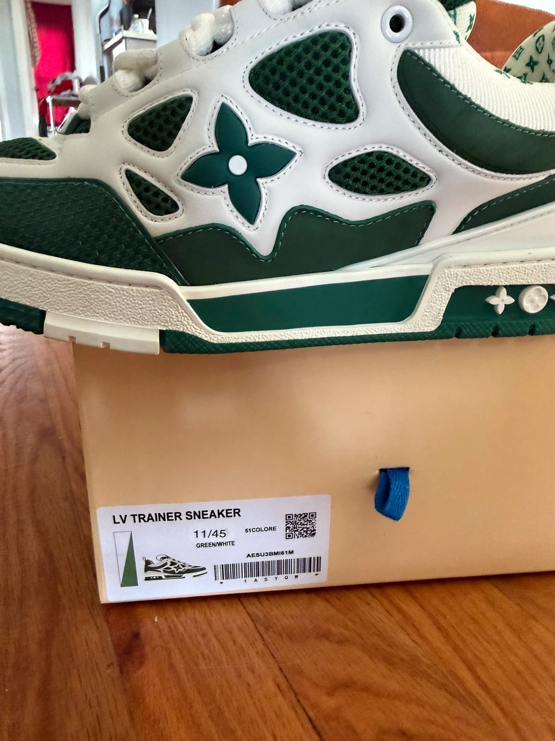 Louis Vuitton LV Trainer Sneaker Green/White - photo 5