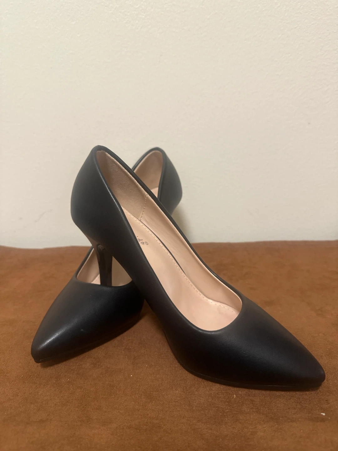 Black Pointed Toe Stiletto Heels