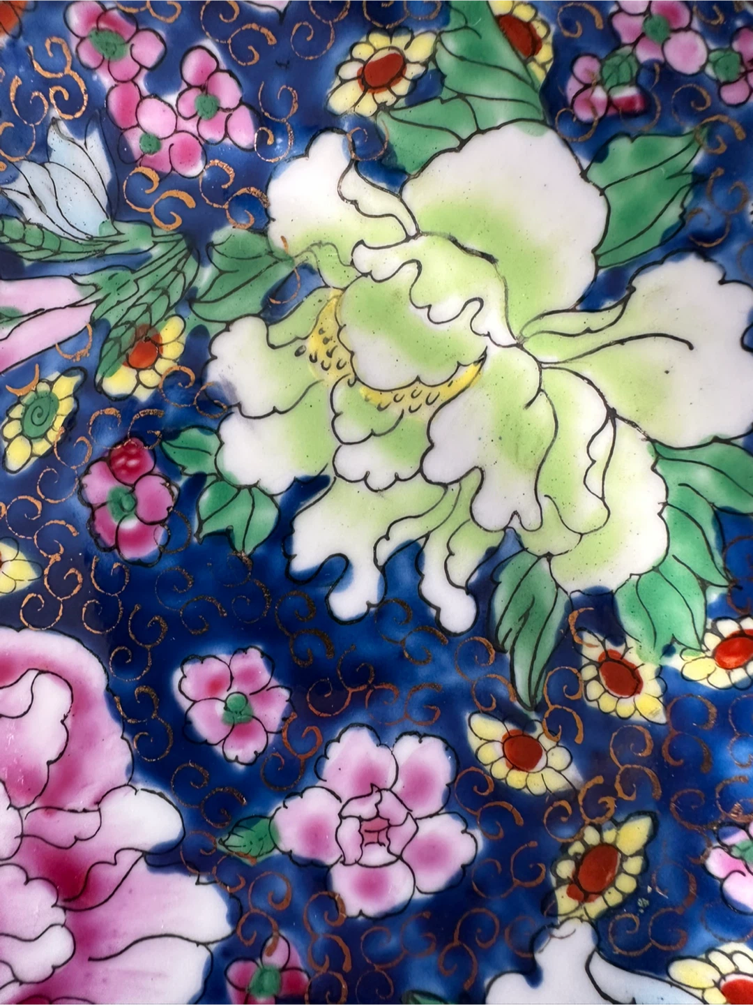 Vintage Chinese Export Mille-Fleur Porcelain Plate - photo 3