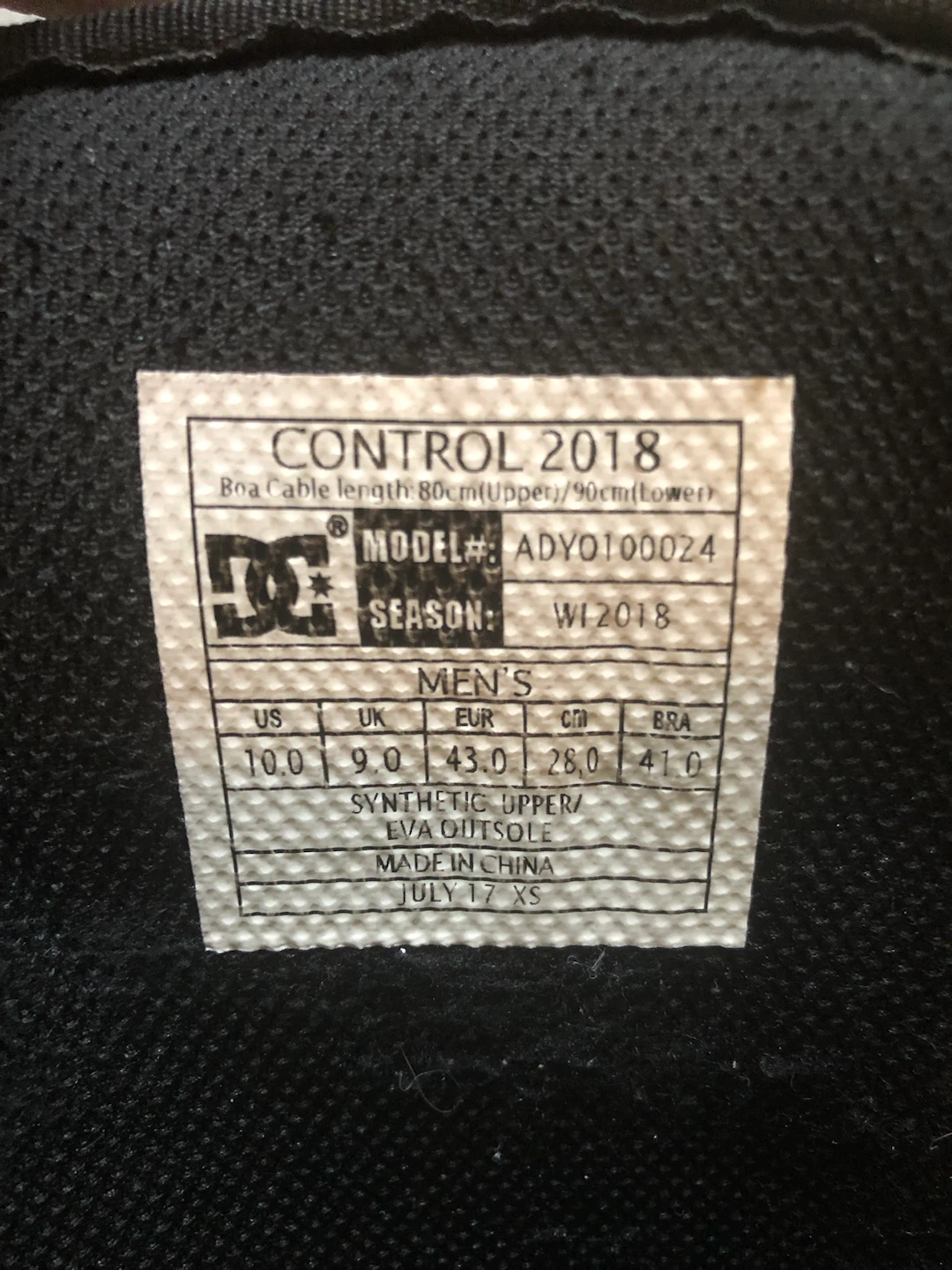 DC Control Snowboard Boots Men's Size 10 - photo 3