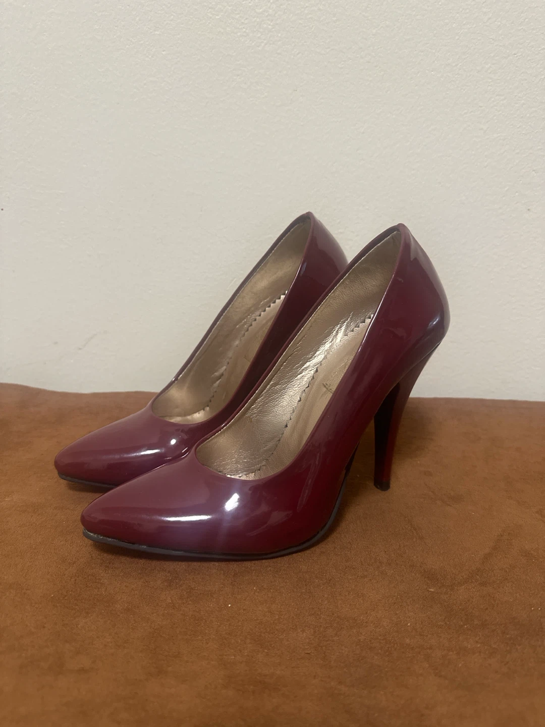 Red Patent Leather Stiletto Heels