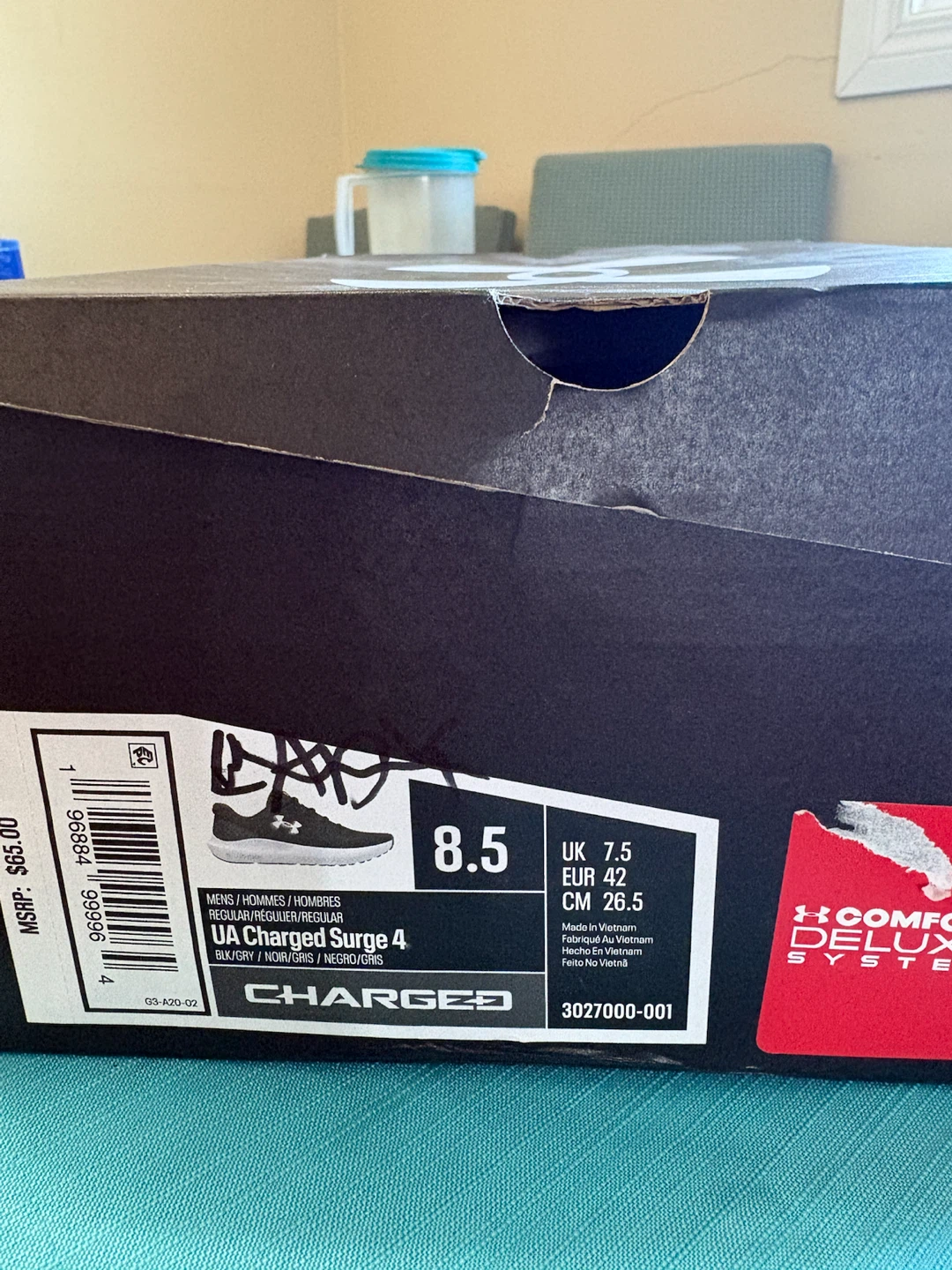 Under Armour Charged Surge 4 Sneakers - Black - photo 5
