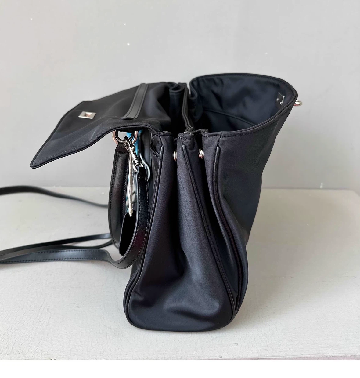 Black Nylon Handbag - photo 2