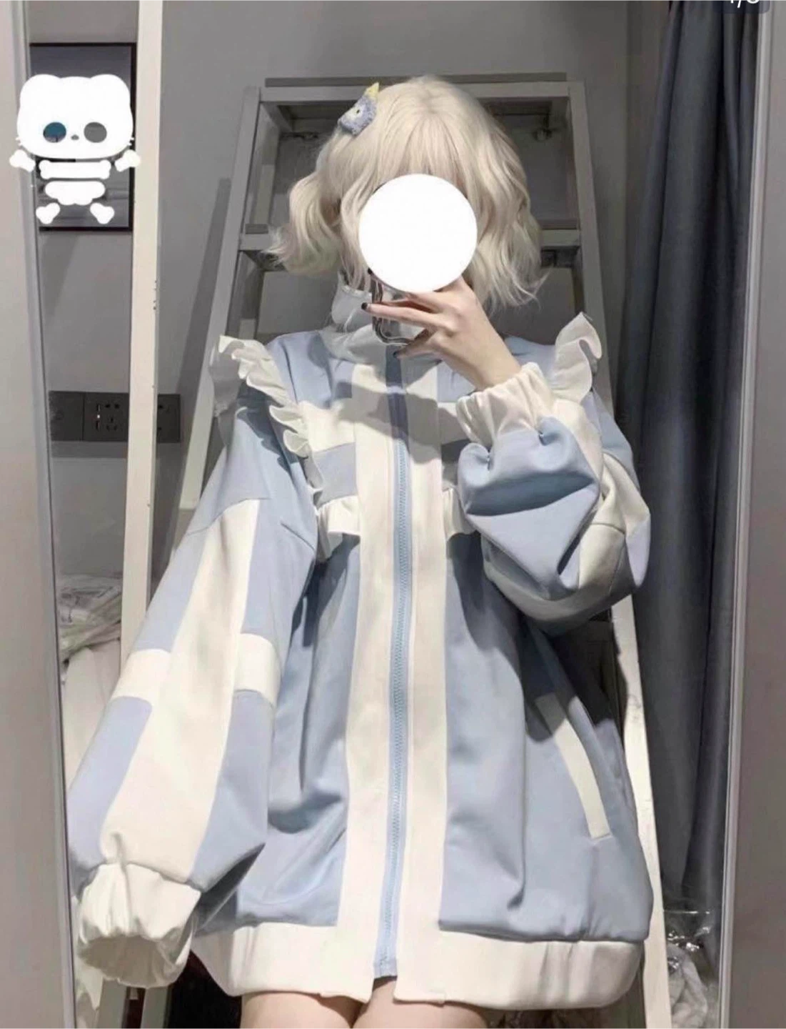 Japanese Style Sweet  Zip-Up Hoodie for Autumn/Winter Size S - photo 3