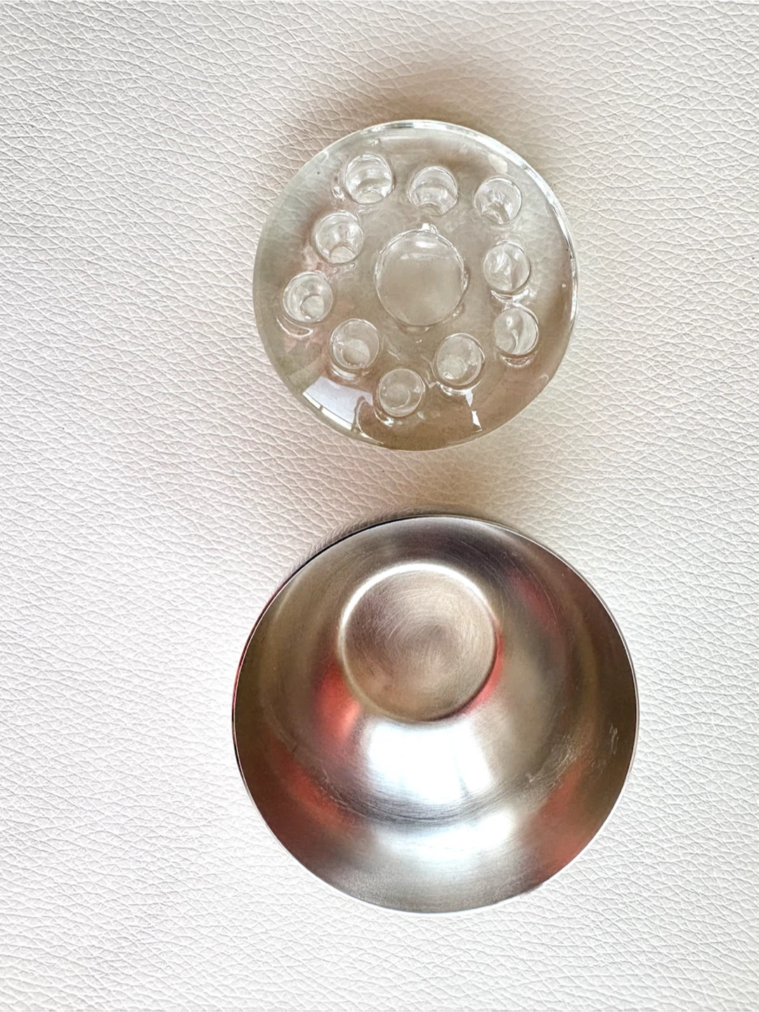 J.A. Rogers Silver-Plated Bowl with Glass Flower Frog - photo 4