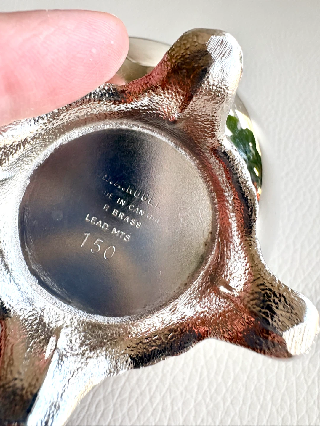 J.A. Rogers Silver-Plated Bowl with Glass Flower Frog - photo 5