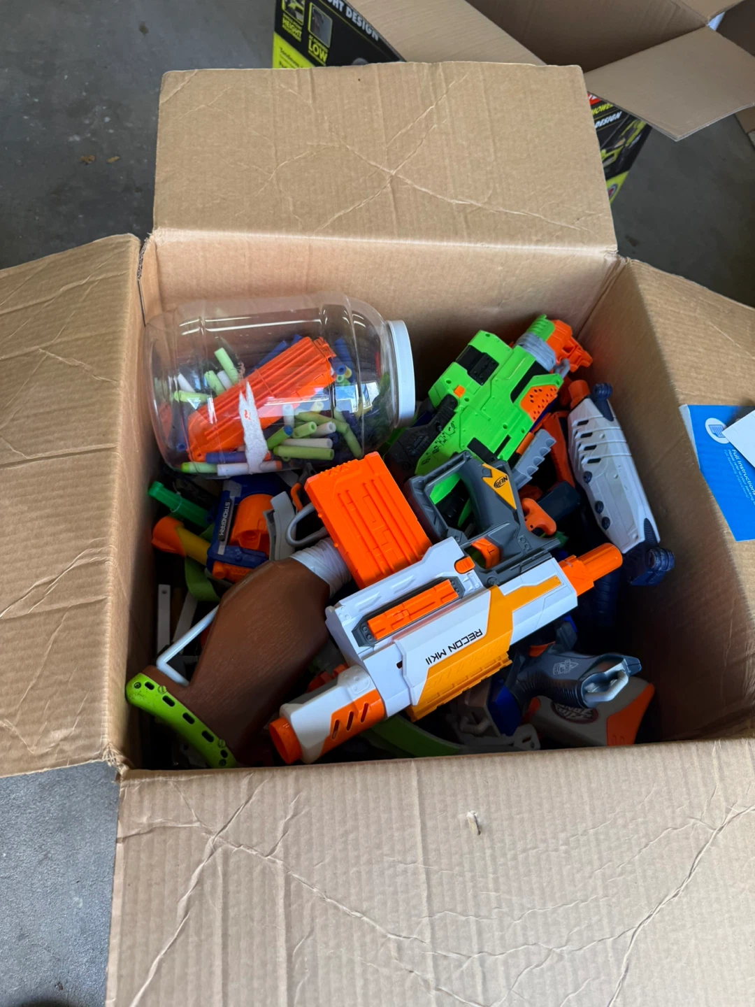 Large Collection of Nerf Blasters and Darts