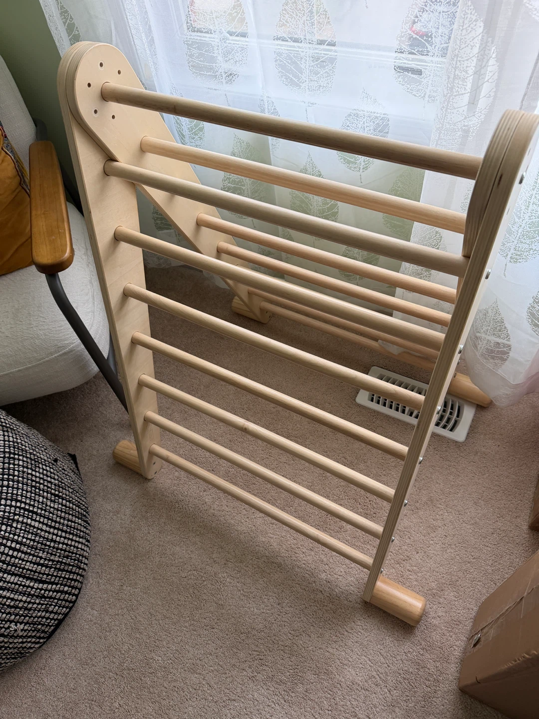 Wooden Pikler Triangle Climbing Frame