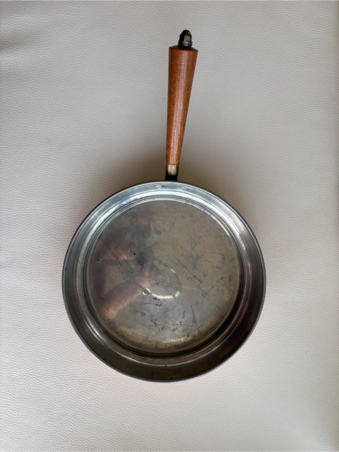 Copper Frying Pan with Wooden Handle - photo 3