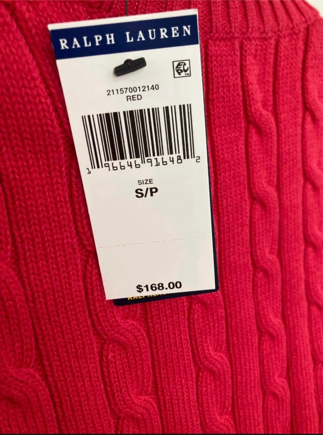 Ralph Lauren Cable Knit Sweater - Red - photo 3