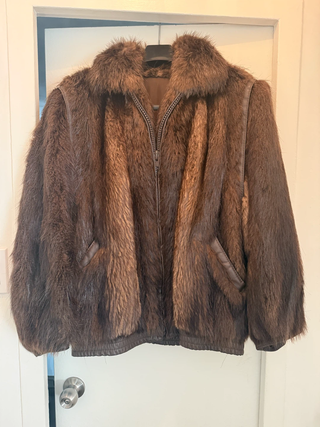 Vintage Brown Fur Jacket