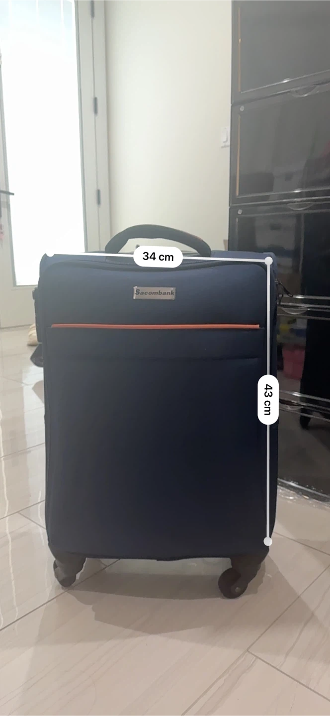 Sacombank Navy Blue Carry-On Luggage