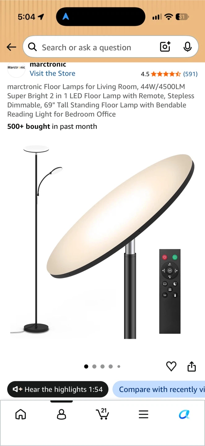 2 BRAND NEW LAMPS bright