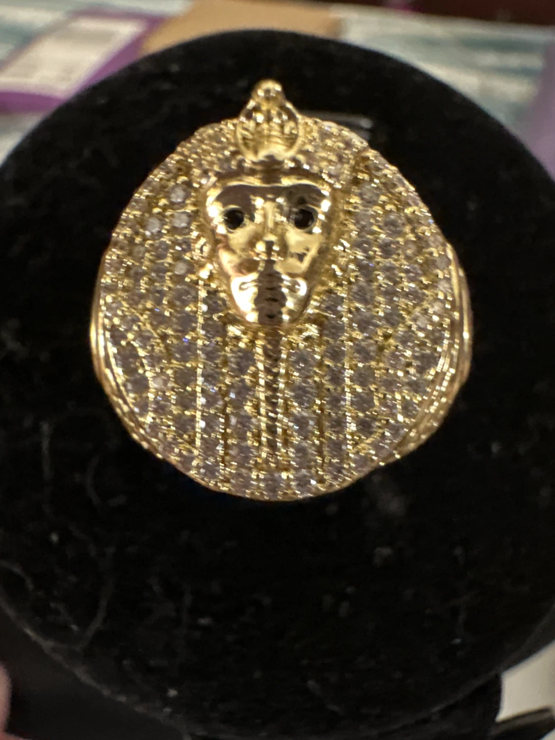 Pharaoh 14k laminated Gold Tone Statement Ring - photo 3