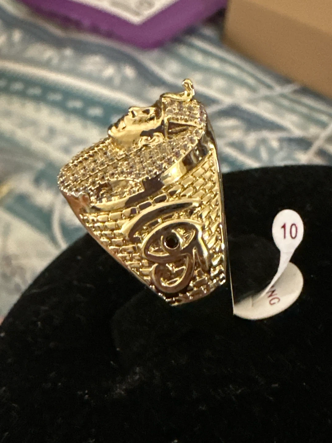 Pharaoh 14k laminated Gold Tone Statement Ring - photo 2