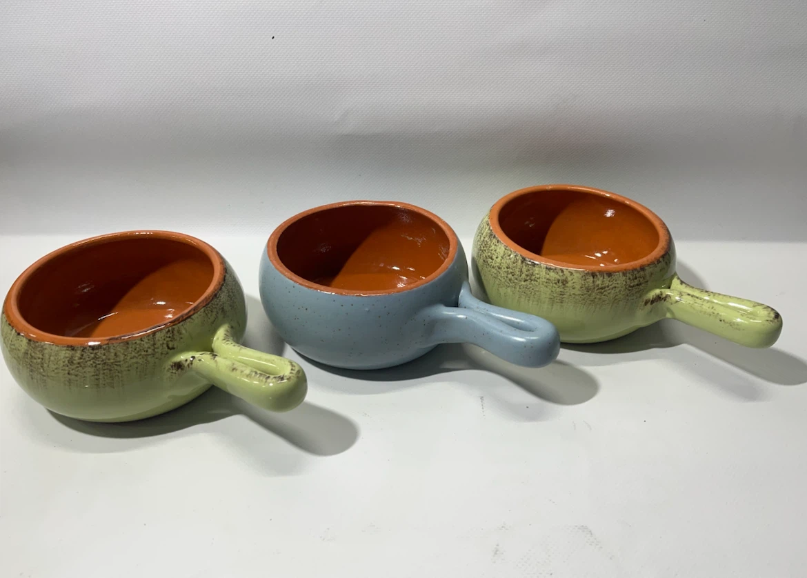 Set of 3 De Silva Handmade Italian Bowls - Oven to table ready