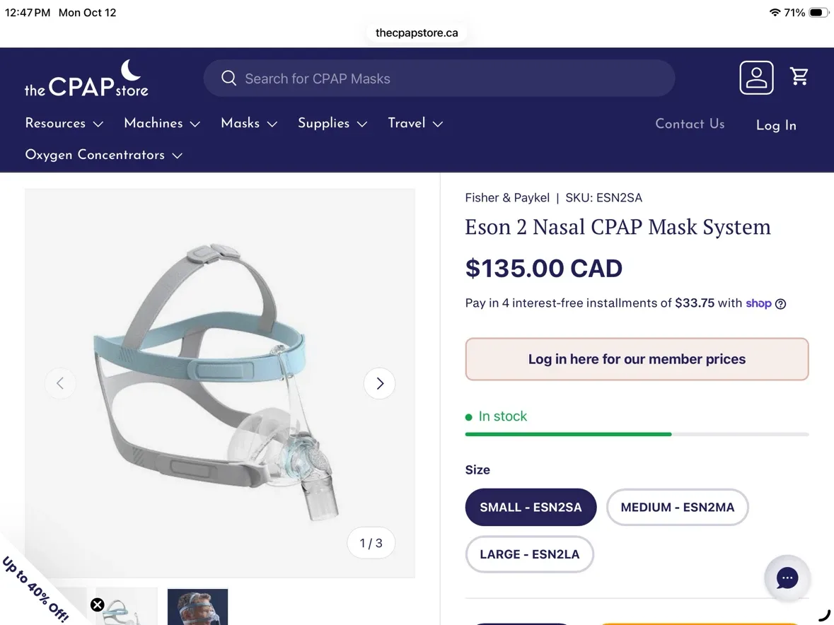BRAND NEW CPAP MASK. - photo 3