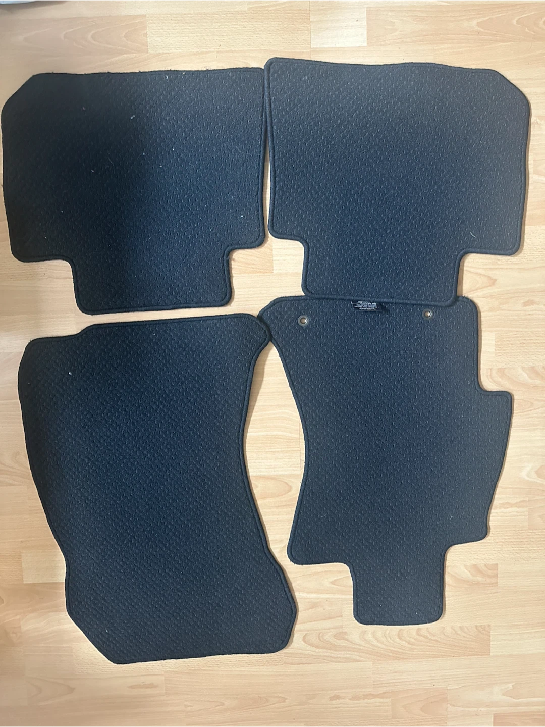 Set of 4 Black Vehicle Floor Mats